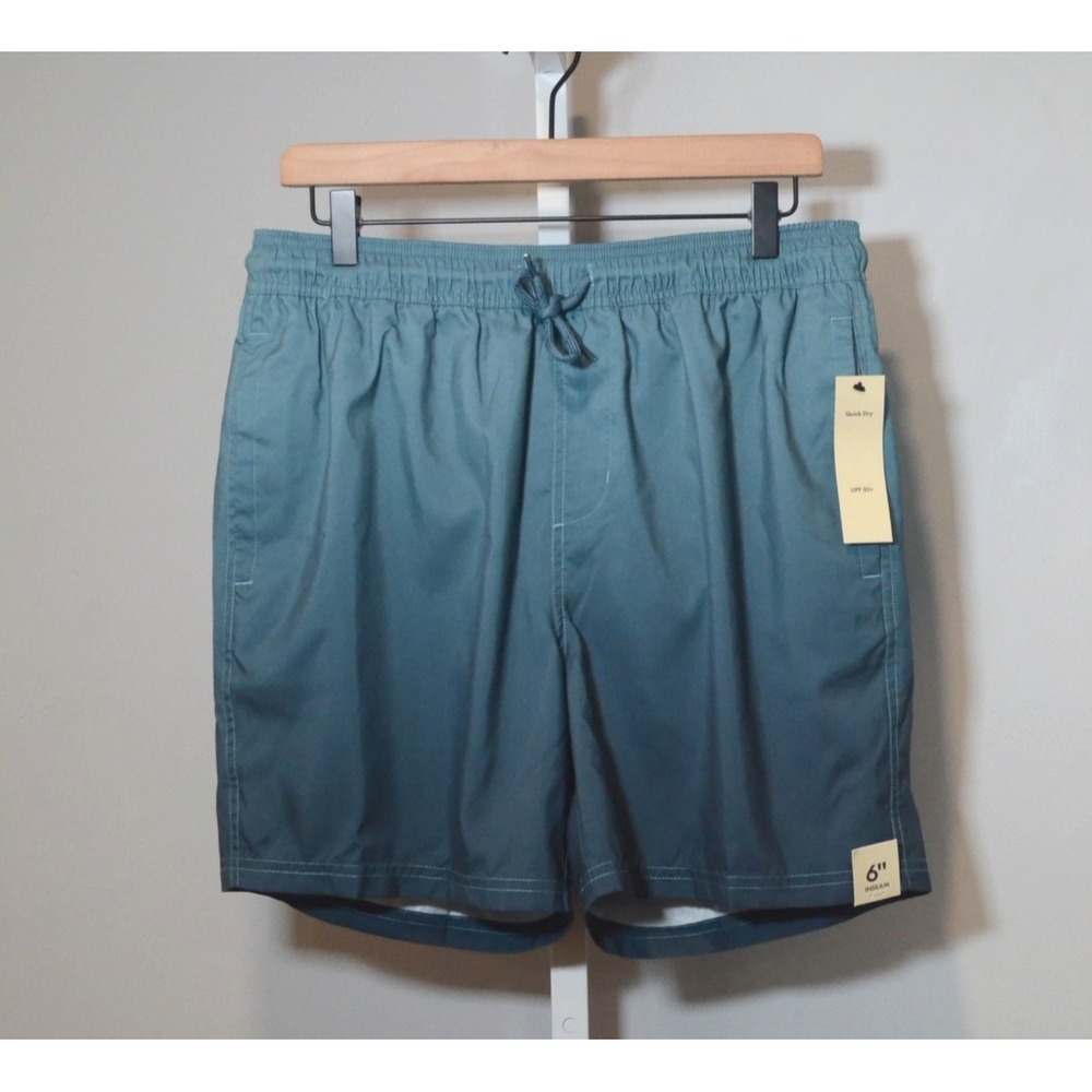 NWT No Boundaries Men's Size M (32-34) Swim Shorts Blue/Green Gradient Effect
